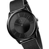 Calvin Klein Minimal Black Dial Black Mesh Bracelet Watch for Men - K3M214B1 Buy Now By Calvin Klein
