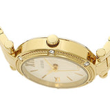 Guess Park Ave South Analog White Dial Gold Steel Strap Watch For Women - W0767L2 Buy Now By Guess