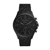 Fossil Forrester Chronograph Black Dial Black Steel Strap Watch for Men - FS5697 Buy Now By Fossil