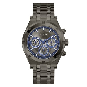 Guess Continental Grey Dial Grey Steel Strap Watch for Men - GW0260G3 Buy Now By Guess