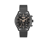 Hugo Boss Gregor Chronograph Black Dial Black Mesh Bracelet Watch For Men - 1514065 Buy Now By Hugo Boss