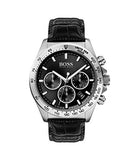 Hugo Boss Ikon Black Dial Black Leather Strap Watch for Men - 1513178 Buy Now By Hugo Boss