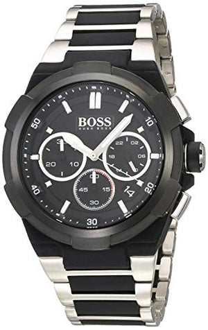 Hugo Boss Supernova Black Dial Two Tone Steel Strap Watch for Men - 1513368 Buy Now By Hugo Boss