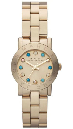 Marc Jacobs Amy Dexter Gold Dial Gold Steel Strap Watch for Women - MBM3218 Buy Now By Marc Jacobs