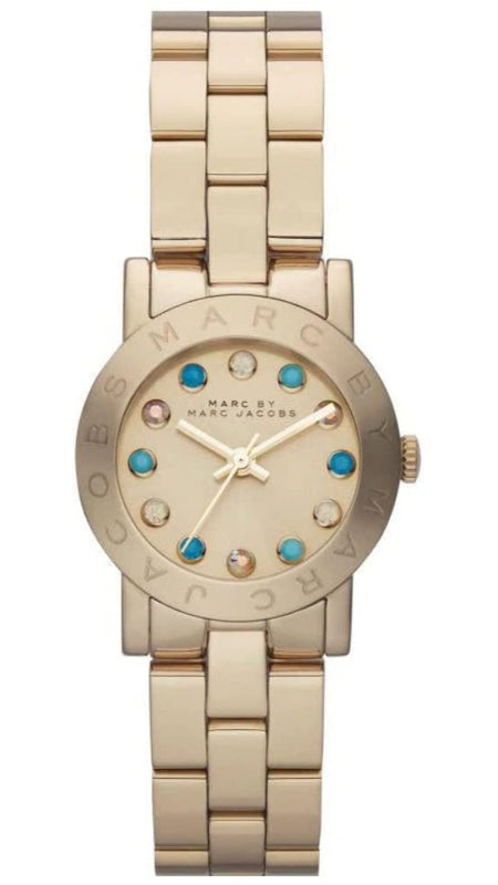 Marc Jacobs Amy Dexter Gold Dial Gold Steel Strap Watch for Women - MBM3218 Buy Now By Marc Jacobs