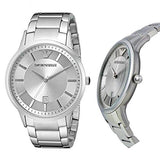 Emporio Armani Classic Quartz Silver Dial Silver Steel Strap Watch For Men - AR2478 Buy Now By Emporio Armani