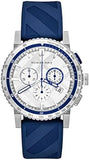 Burberry City Sport Chronograph White Dial Blue Rubber Strap Watch For Men - BU9808 Buy Now By Burberry