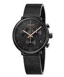 Calvin Klein High Noon Black Dial Black Mesh Bracelet Watch for Women - K8M27421 Buy Now By Calvin Klein