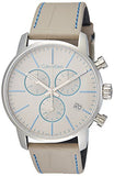 Calvin Klein City Chronograph White Dial White Leather Strap Watch for Men - K2G271Q4 Buy Now By Calvin Klein