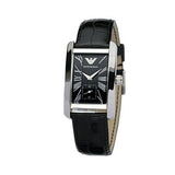 Emporio Armani Classic Black Dial Black Leather Strap Watch For Women - AR0144 Buy Now By Emporio Armani