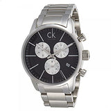 Calvin Klein City Chronograph Black Dial Silver Steel Strap Watch for Men - K2G2714X Buy Now By Calvin Klein