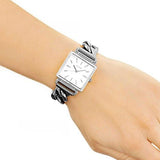 Guess Vanity Diamonds White Dial Silver Steel Strap Watch for Women - W1030L1 Buy Now By Guess