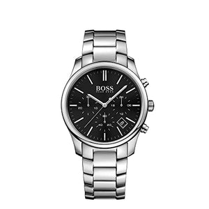 Hugo Boss Commander Black Dial Silver Steel Strap Watch for Men - 1513433 Buy Now By Hugo Boss