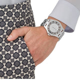 Marc Jacobs Henry Transparent Silver Dial Silver Steel Strap Watch for Women - MBM3205 Buy Now By Marc Jacobs