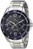 Tommy Hilfiger Erik Chronograph Blue Dial Silver Steel Strap Watch for Men - 1791366 Buy Now By Tommy Hilfiger