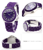 Marc Jacobs Pelly Purple Dial Purple Silicone Strap Watch for Women - MBM2538 Buy Now By Marc Jacobs