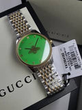 Gucci G Timeless Quartz Green Dial Two Tone Steel Strap Watch For Men - YA1264182 Buy Now By Gucci