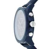 Armani Exchange Outerbanks Chronograph Blue Dial Blue Silicone Strap Watch For Men - AX7128 Buy Now By Armani Exchange