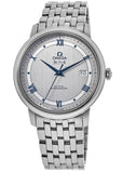 Omega De Ville Prestige Co-Axial Rhodium Silver Dial Silver Steel Strap Watch for Men - 424.10.40.20.02.001 Buy Now By Omega