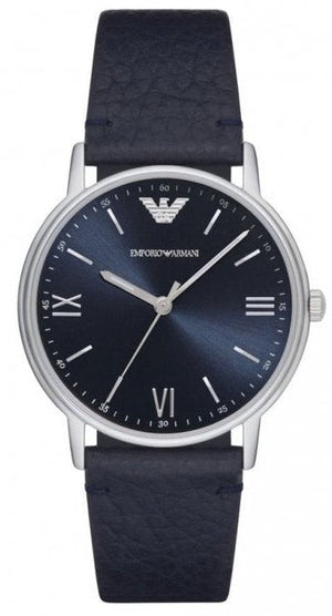Emporio Armani Kappa Quartz Blue Dial Blue Leather Strap Watch For Women - AR11012 Buy Now By Emporio Armani