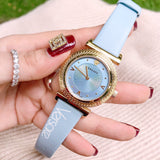 Versace V-Motif Grey Dial Blue Leather Strap Watch for Women - VERE00318 Buy Now By Versace