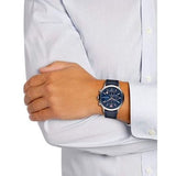 Emporio Armani Renato Chronograph Blue Dial Black Leather Strap Watch For Men - AR11216 Buy Now By Emporio Armani