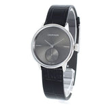 Calvin Klein Accent Black Dial Black Leather Strap Watch for Women - K2Y231C3 Buy Now By Calvin Klein