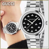 Gucci G Timeless Quartz Black Dial Silver Steel Strap Watch for Women - YA1265034 Buy Now By Gucci
