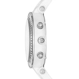 Michael Kors Parker White Dial White Leather Strap Watch for Women - MK5848 Buy Now By Michael Kors