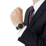 Calvin Klein Accent Black Dial Black Leather Strap Watch for Men - K2Y2X1C3 Buy Now By Calvin Klein