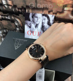 Guess Soho Diamonds Black Dial Black Mesh Bracelet Watch for Women - W0638L5 Buy Now By Guess