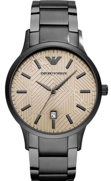 Emporio Armani Renato Quartz Grey Dial Grey Steel Strap Watch For Men - AR11120 Buy Now By Emporio Armani