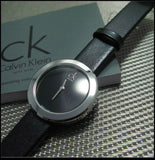 Calvin Klein Firm Black Dial Black Leather Strap Watch for Women - K3N231C1 Buy Now By Calvin Klein