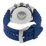 Emporio Armani Chronograph Blue Dial Blue Rubber Strap Watch For Men - AR5864 Buy Now By Emporio Armani