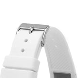 Guess Frontier Diamonds Silver Dial White Rubber Strap Watch for Women - GW0045L1 Buy Now By Guess