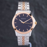 Gucci G Timeless Black Dial Two Tone Steel Strap Watch For Women - YA126512 Buy Now By Gucci