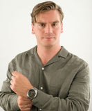 Michael Kors Brecken Chronograph Green Dial Silver Steel Strap Watch For Men - MK8984 Buy Now By Michael Kors