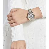 Guess Viva Diamonds Silver Dial Two Tone Steel Strap Watch for Women - W0111L5 Buy Now By Guess