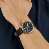 Tommy Hilfiger London Chronograph Blue Dial Brown Leather Strap Watch for Men - 1791532 Buy Now By Tommy Hilfiger