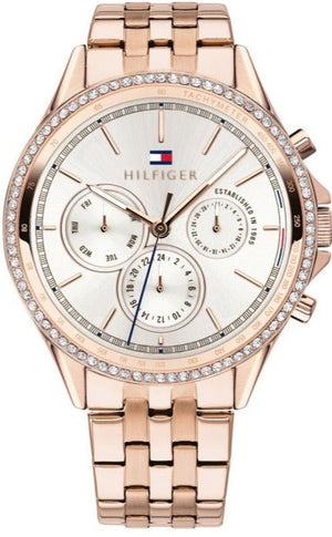 Tommy Hilfiger Ari Diamonds Silver Dial Rose Gold Steel Strap Watch for Women - 1781978 Buy Now By Tommy Hilfiger
