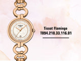 Tissot T Lady Flamingo Mother of Pearl Dial Rose Gold Steel Strap Watch for Women - T094.210.33.116.01 Buy Now By Tissot