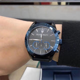 Maserati Traguardo Sports Blue Dial Black Rubber Strap Watch For Men - R8871612006 Buy Now By Maserati