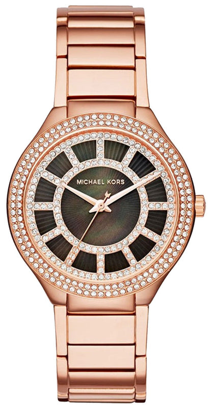 Michael Kors Kerry Black Mother of Pearl Dial Rose Gold Dial Watch for Women - MK3397 Buy Now By Michael Kors
