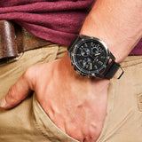 Tommy Hilfiger Decker Black Dial Black Leather Strap Watch for Men - 1791563 Buy Now By Tommy Hilfiger