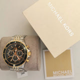 Michael Kors Bayville Chronograph Black Dial Two Tone Steel Strap Watch For Women - MK8872 Buy Now By Michael Kors
