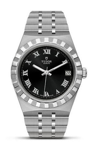 Tudor Royal Automatic Black Dial Silver Steel Strap Watch for Men - M28600-0003 Buy Now By Tudor