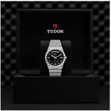 Tudor Royal Automatic Diamonds Black Dial Silver Steel Strap Watch for Men - M28600-0004 Buy Now By Tudor