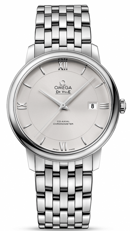 Omega De Ville Prestige Co-Axial Silver Dial Silver Steel Strap Watch for Men - 424.10.40.20.02.003 Buy Now By Omega