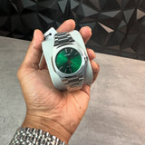 D1 Milano Ultra Thin Green Dial Silver Steel Strap Watch for Men - D1-UTBJ37 Authentic Buy Shop Now
