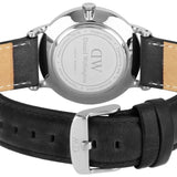 Daniel Wellington Dapper Sheffield White Dial Black Leather Strap Watch For Men - DW00100088 Buy Now By Daniel Wellington